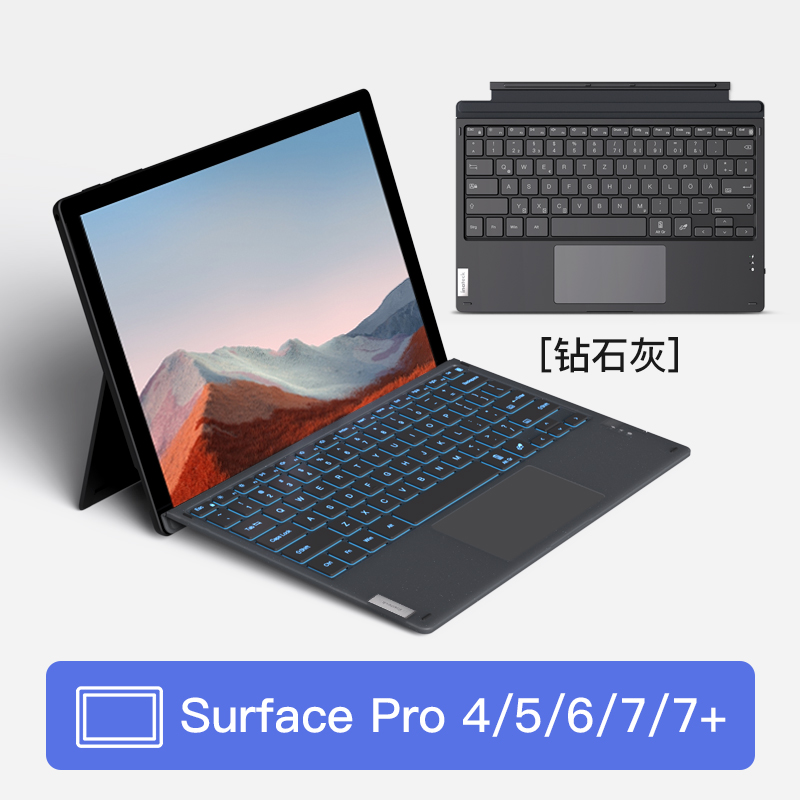 surface键盘pro9/8/X/7/6/5/4适用go1/2/3微软surfaceProx磁吸键-图1