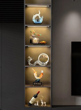 新中式龙年创意游龙流沙画沙漏解压摆件客厅电视柜玄关家居饰品