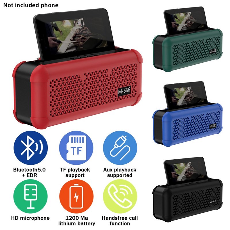 极速AUX Input HiFi Stereo Sound Bass Bluetooth Speaker Outdo - 图3