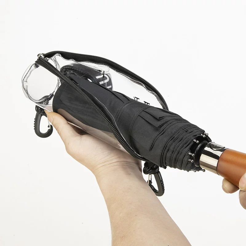 Waterproof umbrella PVC, folding storage bag, bag strap
