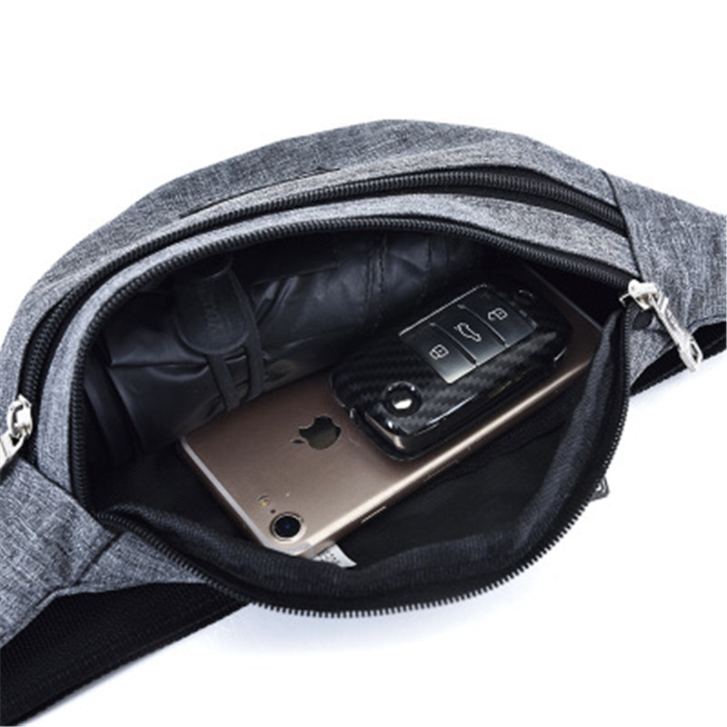 速发Waistbag Belt Bag Mobile Phone Zipper Pouch Packs Belt-图3