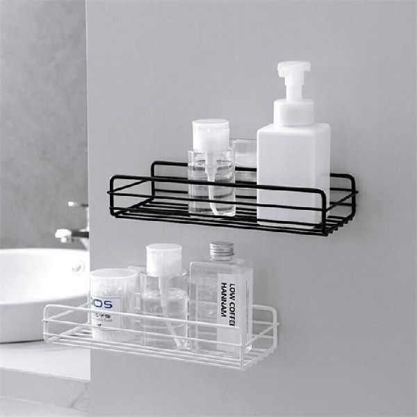 推荐Bathroom Rack Free Punching Bathroom Storage Rack Rectan - 图0