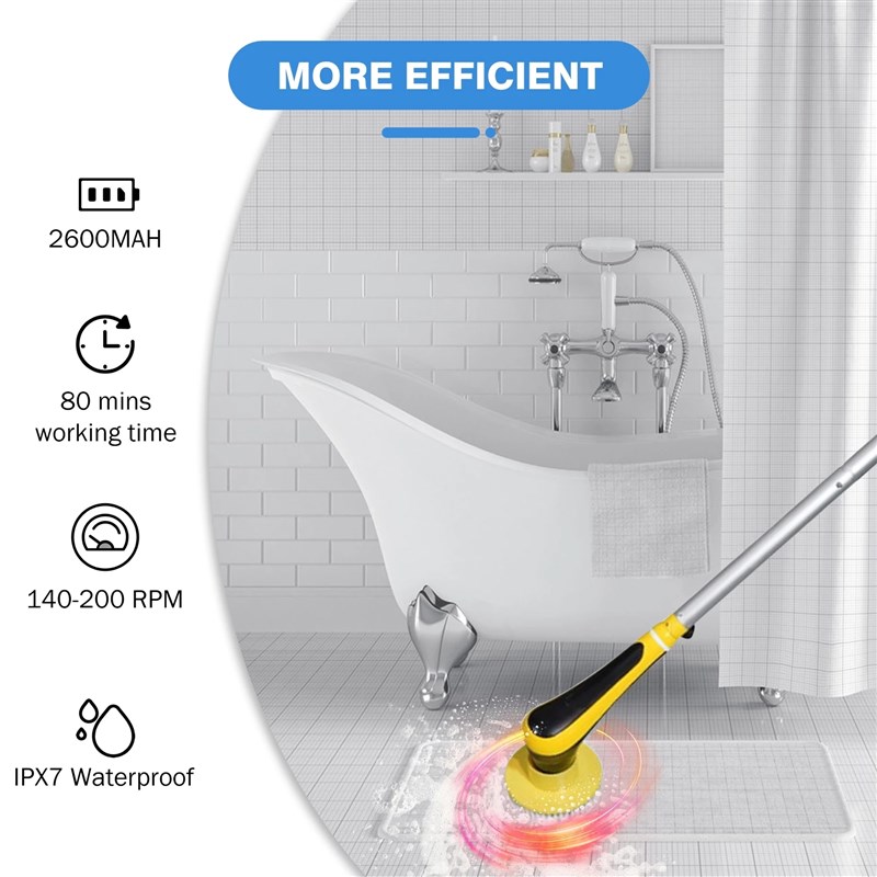 极速10 in 1 Electric Cleaning Brush USB Electric Spin Cleani - 图3