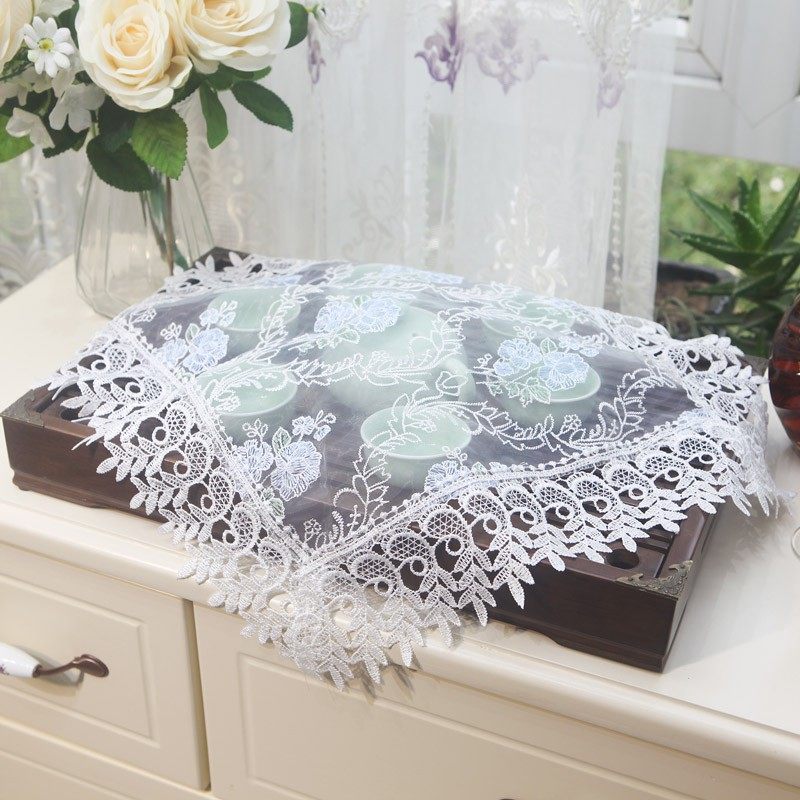 现货茶具盖布防尘布茶盘杯子防灰盖巾圆形长方形蕾丝茶道家用遮布,淘宝优惠券,粉丝福利购,淘宝优惠卷