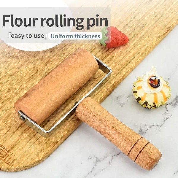 rpc 3 Sizes jWood n Rolling Pin Hand Dough RollereFor Past1y-图0