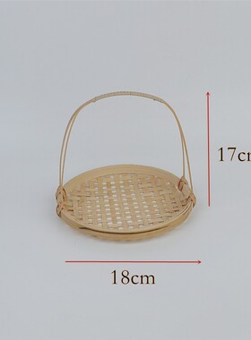 现货竹编礼盒茶叶盒竹罐q竹桶纯手工编织包装月饼置物筐收纳篮手