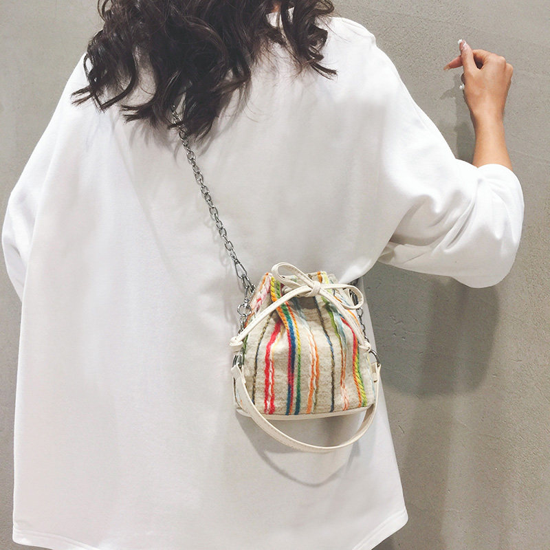 迷你小包包女斜挎包2023夏季新款手提水桶包高级感小众链条单肩包,淘宝优惠券,粉丝福利购,淘宝优惠卷