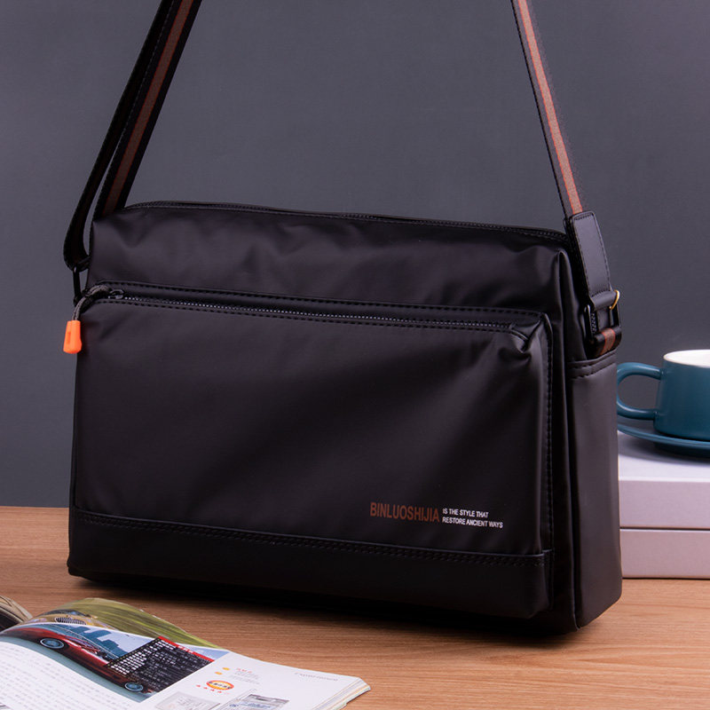 单肩包男斜挎包男士背包大容量横款商务休闲防水牛津布通勤男包潮,淘宝优惠券,粉丝福利购,淘宝优惠卷