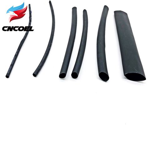 5M/lot Black heat shrink tube 21 1/2/3/4/5/10mm Diameter he - 图1