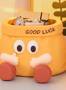 入户玄关趣味纸袋钥匙收纳摆件电视柜酒柜家居桌面装饰品乔迁礼物