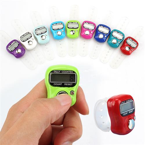 新品1PCs Portable Mini Counter Stitch Marker Row Finger-图2