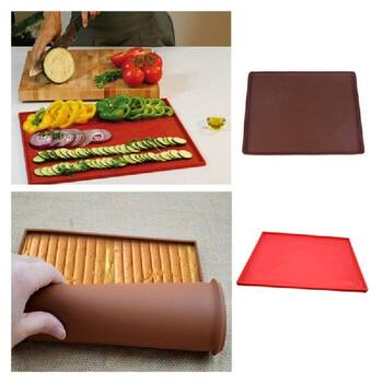 ແນະນຳ Silicone Cake Roll Mat Portable Baking Pad Non-stick Ove