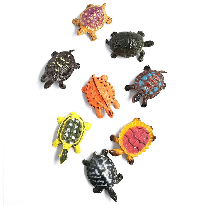 Kawaii Simulation animals statue Sea Turtle Crab model Figur - 图0