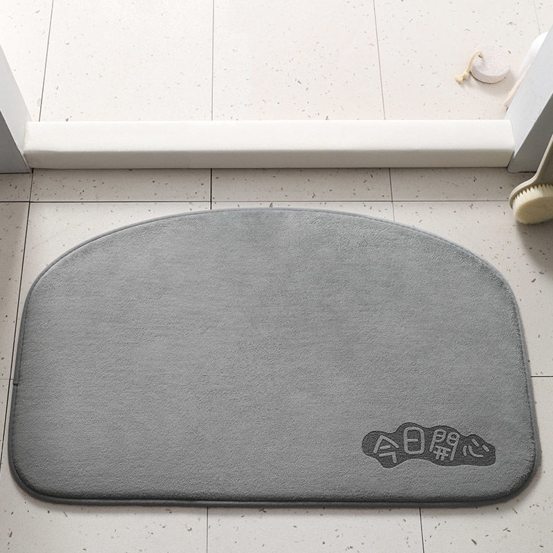 极速Bathroom mat pad bathroom door qK mouthn suction door ma-图0