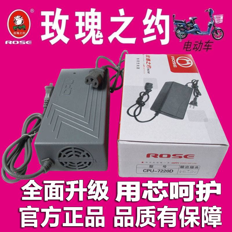 网红玫瑰之约电动车原装品充电器36V48V60V64V72V80V84V96V108V20 - 图0