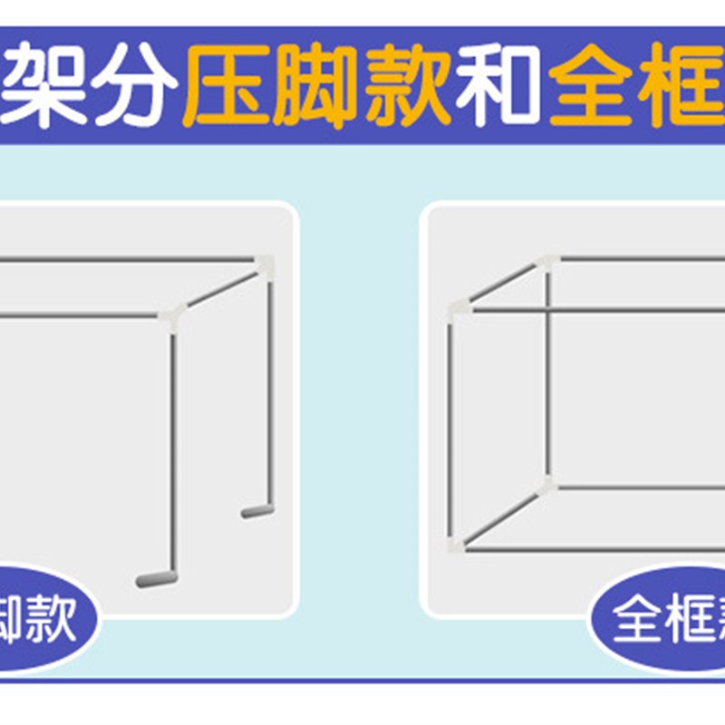 学生宿舍不锈钢支架伸缩蚊帐子母床上B铺下铺0.9米1.0m1.2床帘 - 图0