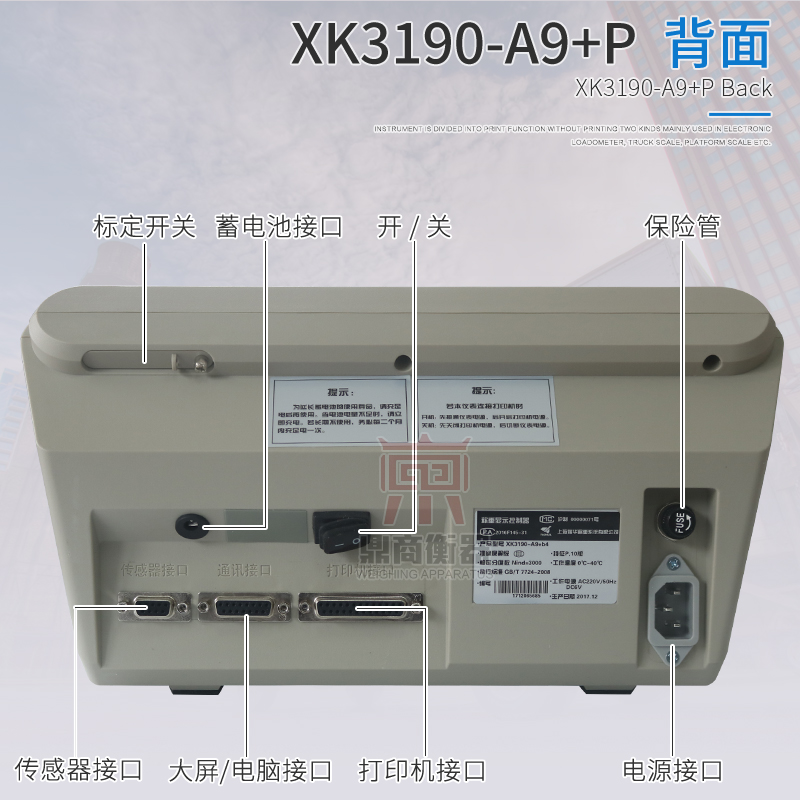 耀华XK319g0-A9P称重仪表/地磅显示器/地磅显示屏/A9打印仪表包邮 - 图1