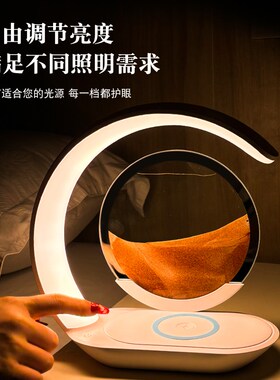 高级流沙画沙漏摆件卧室装饰小夜灯氛围感创意生日礼物送女生闺蜜