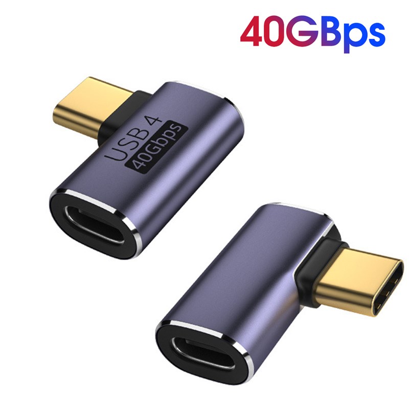 B .0a40Gbps Ad pter USB C4Mzale To Female 90 Degree 100W - 图2