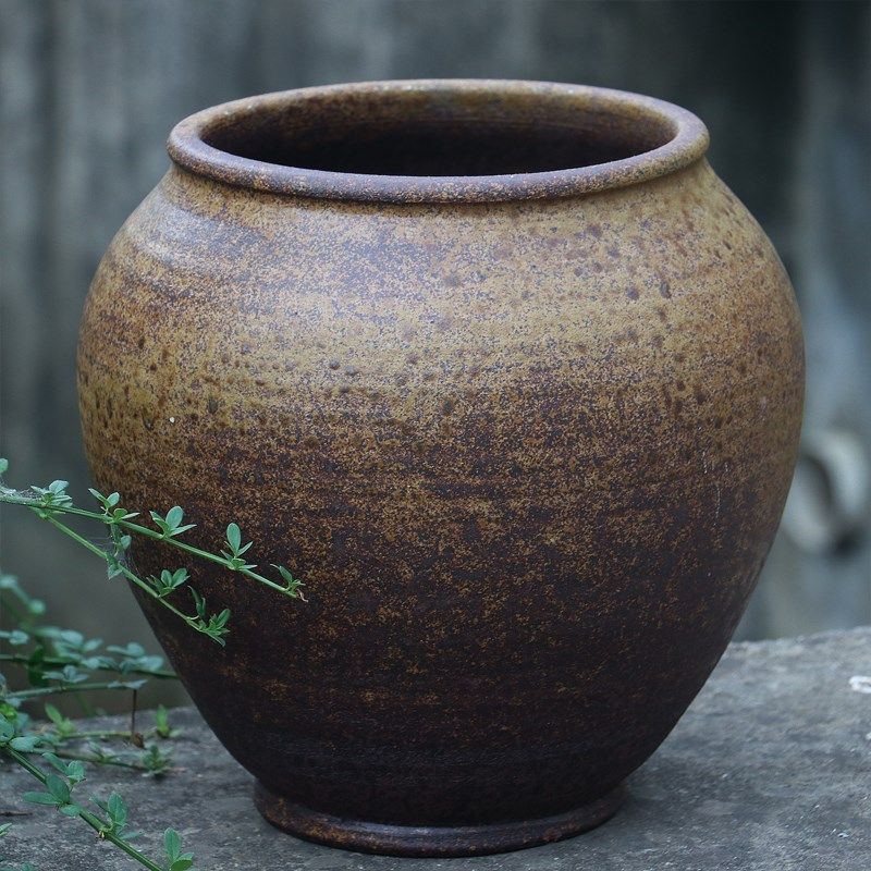 民宿酒店摆件旧坛子老物件粗陶罐流泉枫三角梅陶瓷花盆大号老桩盆,淘宝优惠券,粉丝福利购,淘宝优惠卷