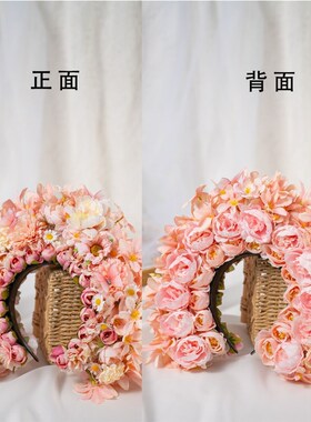 发箍泉州簪花牢固浔埔粘花花神头饰材料包发饰diy沾花十二