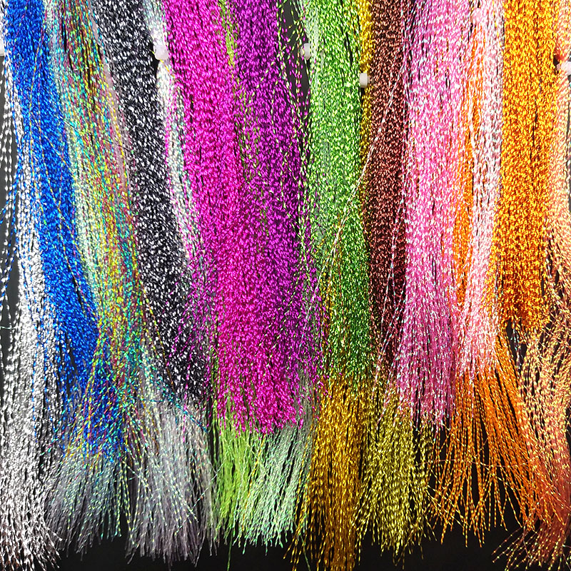 网红lunker fly fishing tinsel twisted strand string line tyi-图2