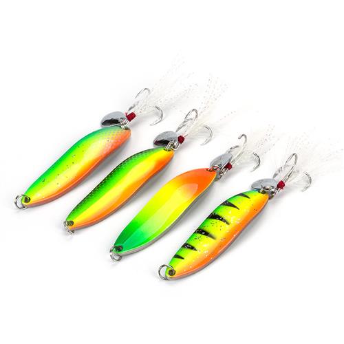 极速Rainbow Metal Spoon Lure 5g/9g/13g/18g/21g Saltwater Fis - 图0