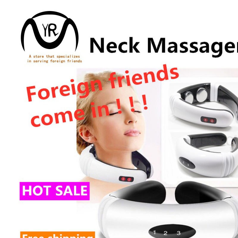 极速Electric Pulse Back and Neck Massager Far Infrared Heati - 图0