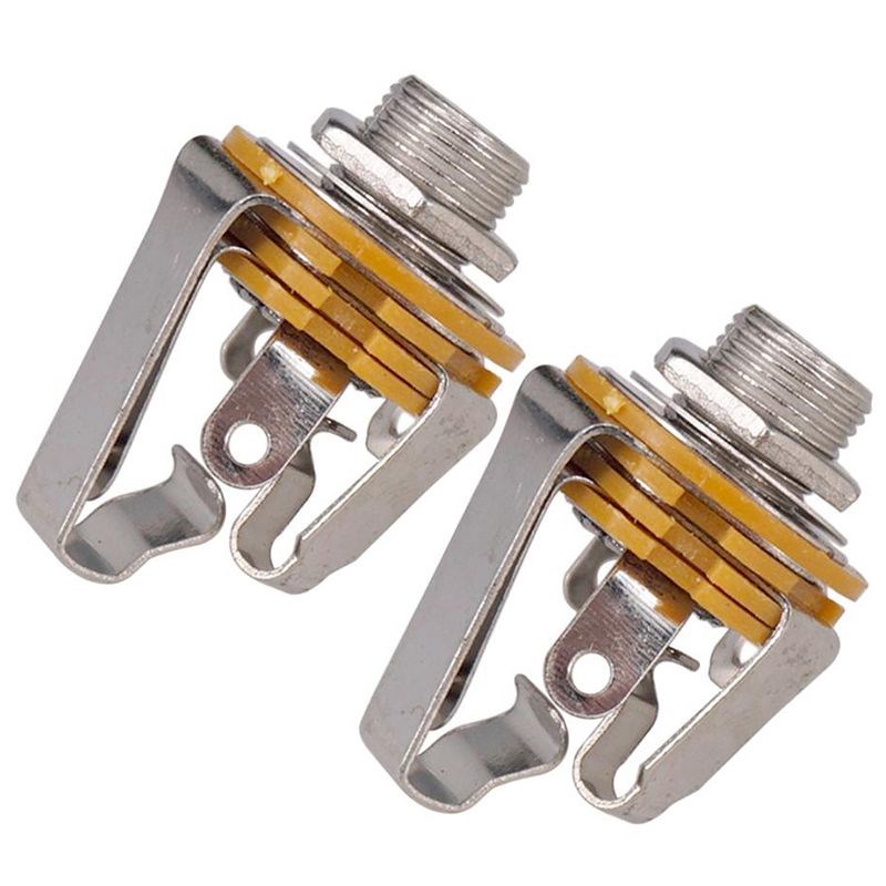 2Pcs 1/4 inch 6.35Mm Stereo Input Jack  Socket  Electric Gui - 图3