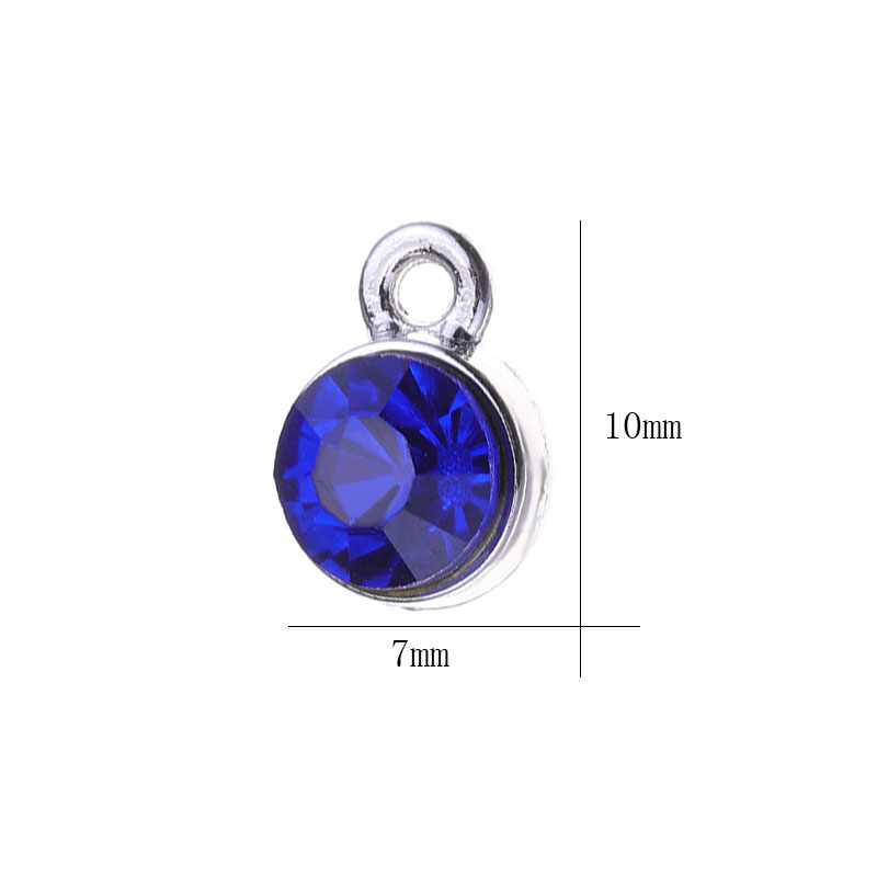 极速Juya 30PCS/Lot Wholesale 12 Color Colorful Crystal Charm - 图0