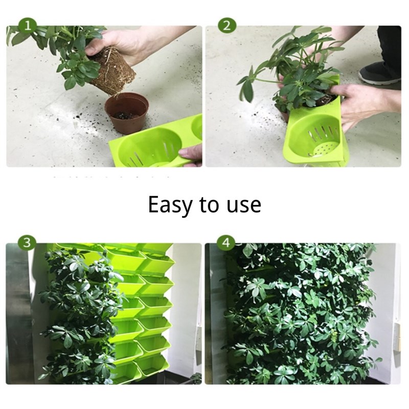 AMKOY Self Watering Flower Pot Stackable Wall Planter Garden - 图2