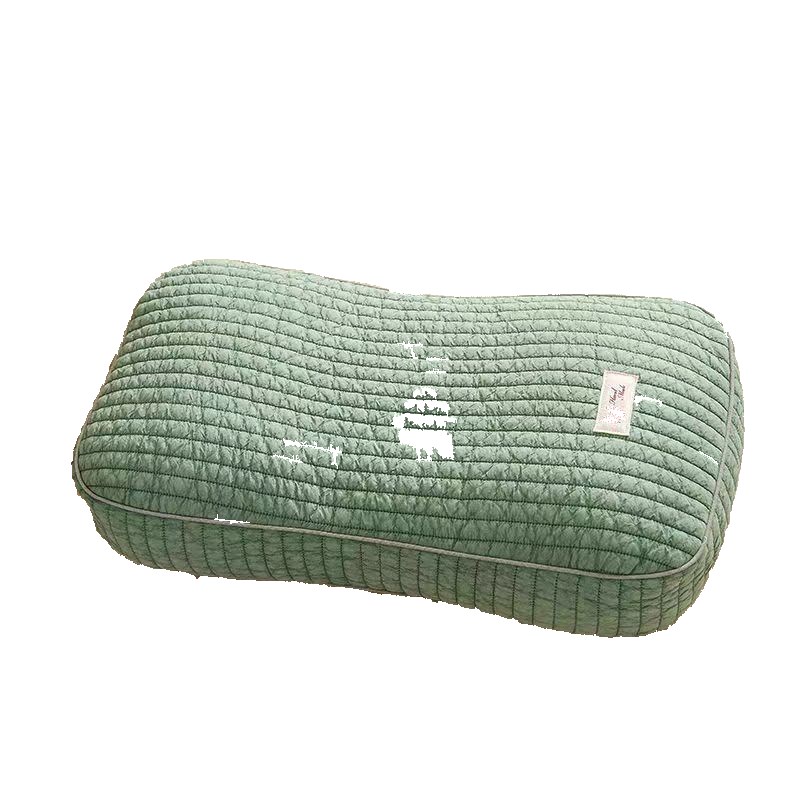 网红新款荞麦枕芯绗缝高枕纯荞麦壳枕头韩式面包枕活套可拆洗枕-图3