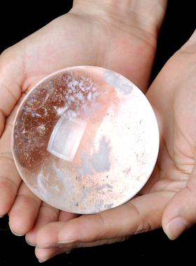 祥云阁白水晶球摆件风水用品大号天然矿石L熔炼水晶球安宅客厅摆