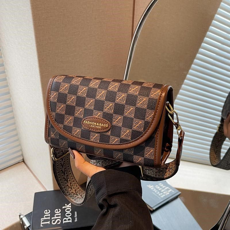 高级感小众包包女包2024新款秋冬百搭女士单肩斜挎包老花时尚小包,淘宝优惠券,粉丝福利购,淘宝优惠卷