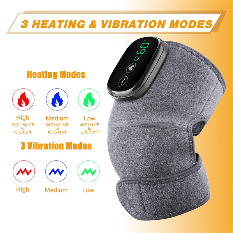 推荐Electric Heating Therapy Knee Vibration Massager Leg Joi - 图0