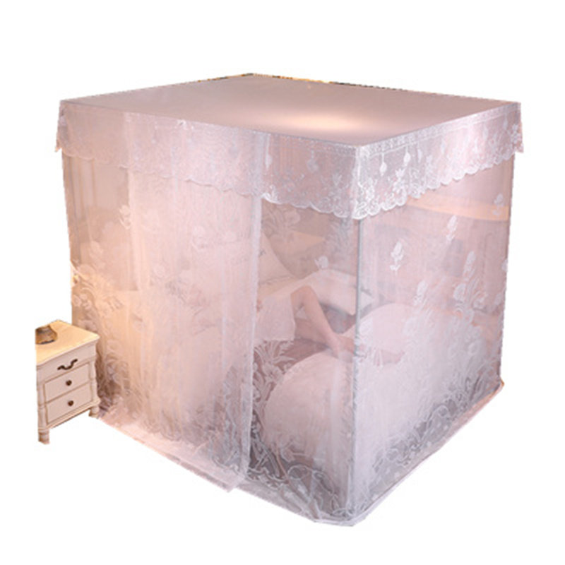 蚊帐家用卧室1.5m床单开门加密加厚2022新款落地式不锈钢防尘蚊帐,淘宝优惠券,粉丝福利购,淘宝优惠卷