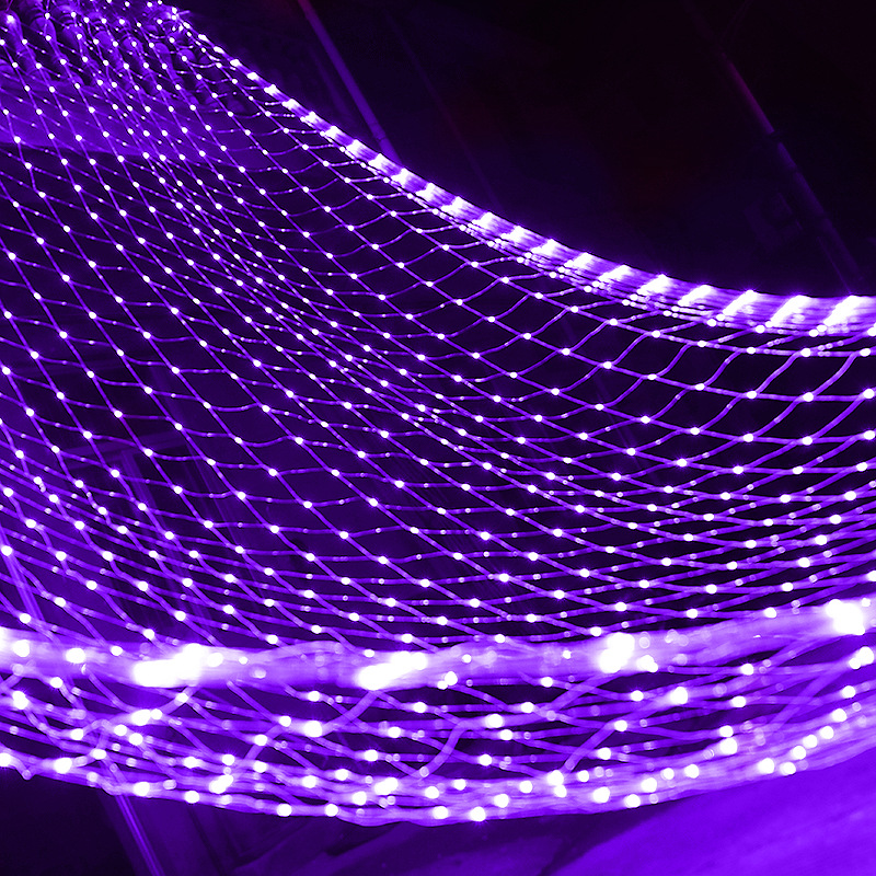 速发1.5X1.5M 2x2M 3x2M 6x4M LED Net Mesh Fairy String Light - 图2