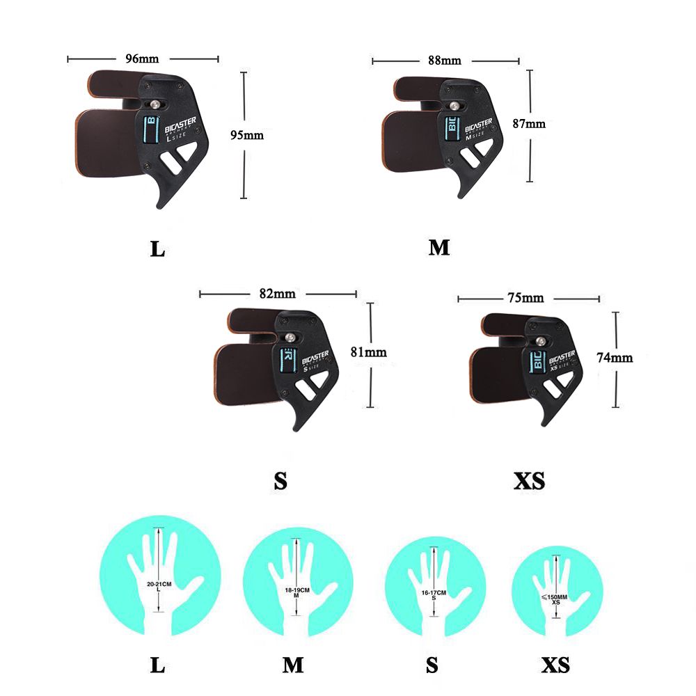 新品Bicaster Archery Finger Tab XS/S/M/L Right Handed Finger-图3