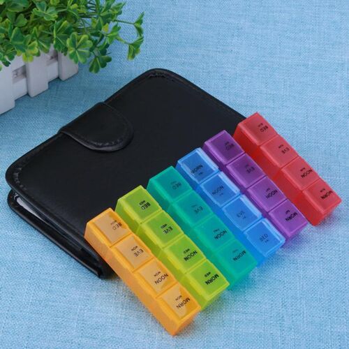 Portable 28 Grids Pills Box Holder Tablet Pill Case Medicine - 图1