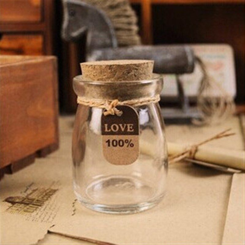 100ml玻璃小布丁瓶玻璃酸奶杯果酱酸奶L布丁杯木塞许愿瓶装饰瓶,淘宝优惠券,粉丝福利购,淘宝优惠卷