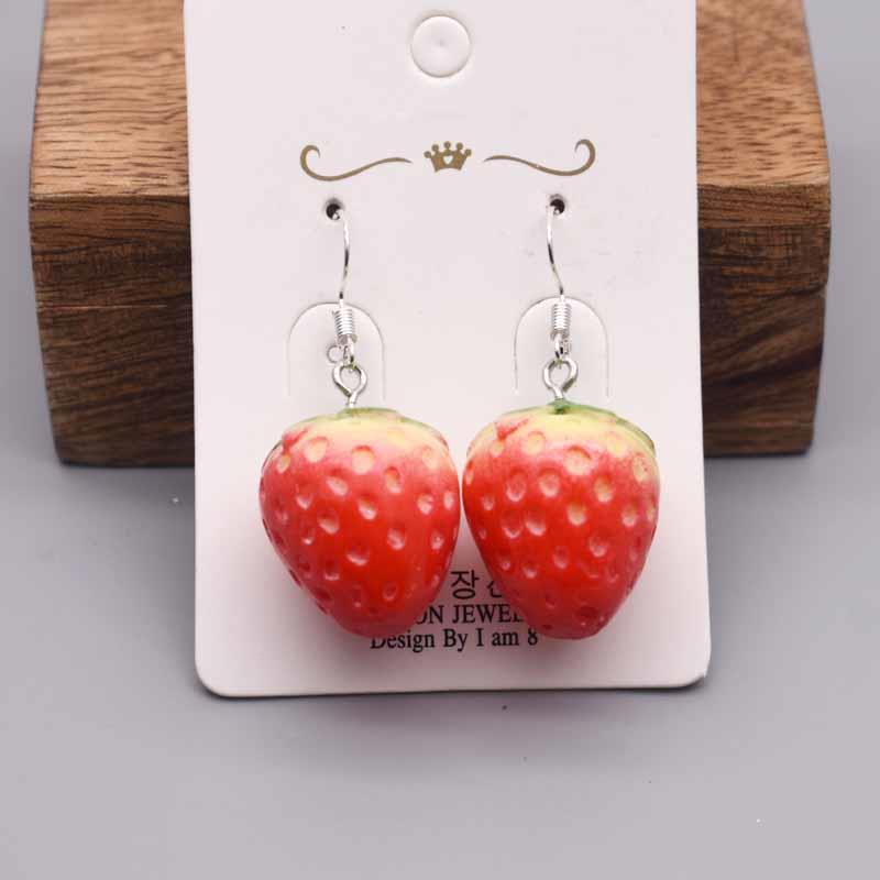 推荐Earing For nWomen Resini Handmade Carrtoos RainbIWUow ol-图0