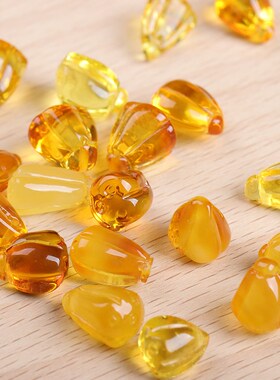 热销天然琥珀蜜蜡金珀牡玫瑰花莲蓬树叶祥云吊坠挂件手链文玩diy