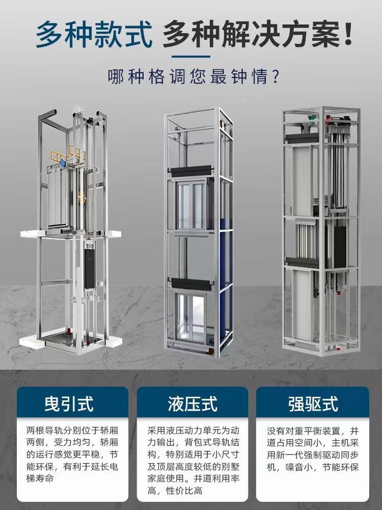 家用电梯别SJD墅o室内室楼外五二三四层光复式阁简易观液压升 - 图1