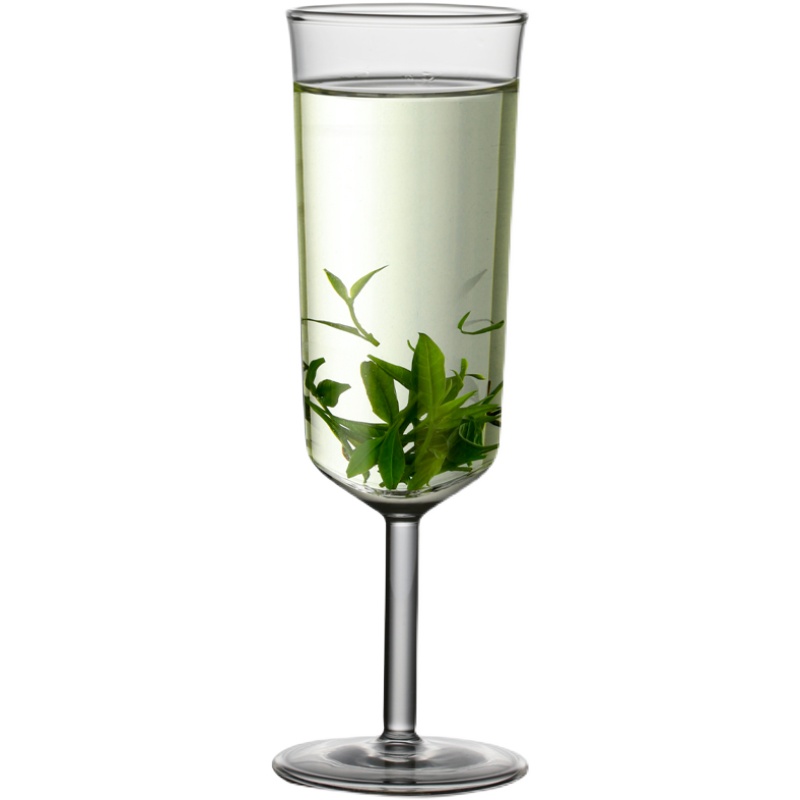 新品猴魁泡茶杯泡绿茶专用茶具茶楼茶馆玻璃杯高脚防烫透明闻香杯