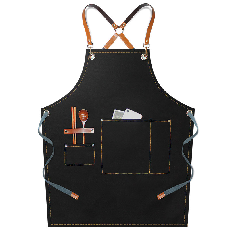 防水牛仔围裙定制印字理发师烘焙厨房餐厅耐磨帆布美发工作服订做,淘宝优惠券,粉丝福利购,淘宝优惠卷