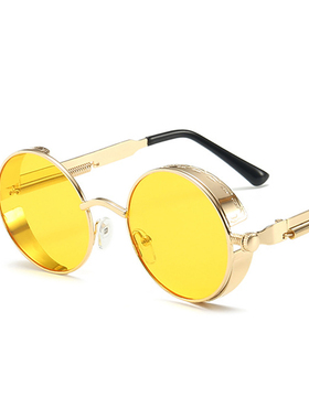热销Classic Gothic Steampunk Sunglasses Women Brand Designer