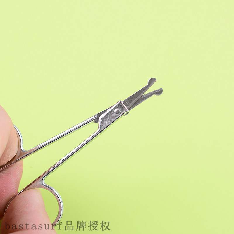 推荐Beauty professional nose hair scissors stainless steel r - 图1