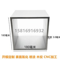 Aluminium alloy square tube 180x90 180x90 180x100 180x100 180x150 180x180 180x180 with zero cut machining