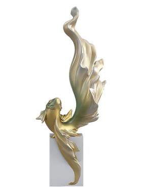 年年有余锦鲤鱼乔迁礼物喜庆摆件客厅电视柜酒柜家居装饰品办公室