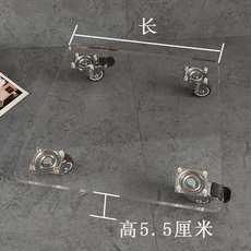 ПММА 新品透明压克力可移动托盘万向轮花盆滚轮家用电器带滑轮底座花